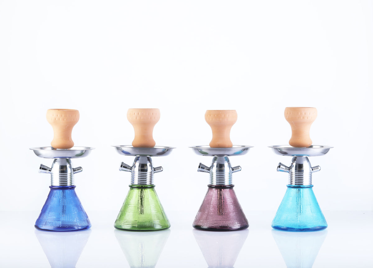Silver NANO Full Set With Regular Pipe Hookah – Al Akbar Shisha